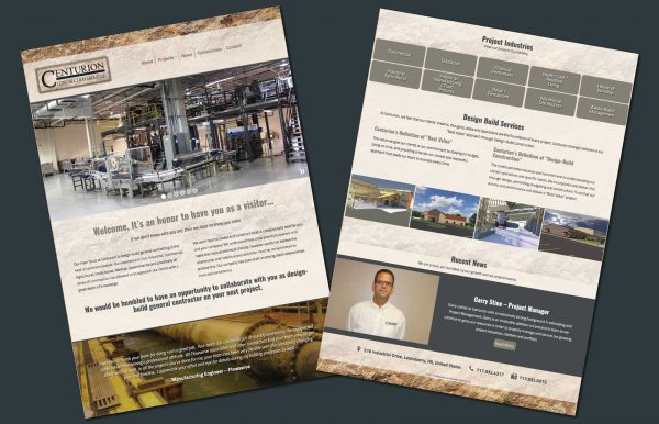 Centurion Construction Group Website - 01