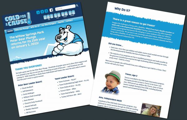 Cold For A Cause Website - 01
