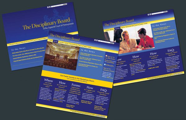 The Disciplinary Board of the Supreme Court of Pennsylvania Responsive Website - Landing Pages