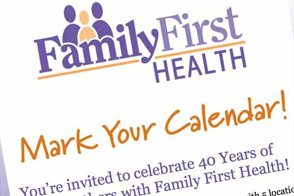 Family First Health - 40 Years Email Invitation