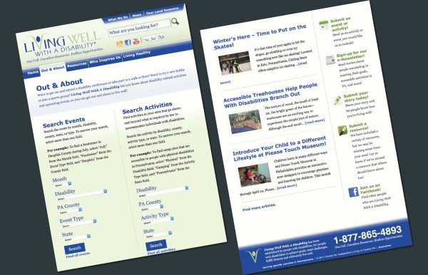 Living Well With A Disability Website - Out and About